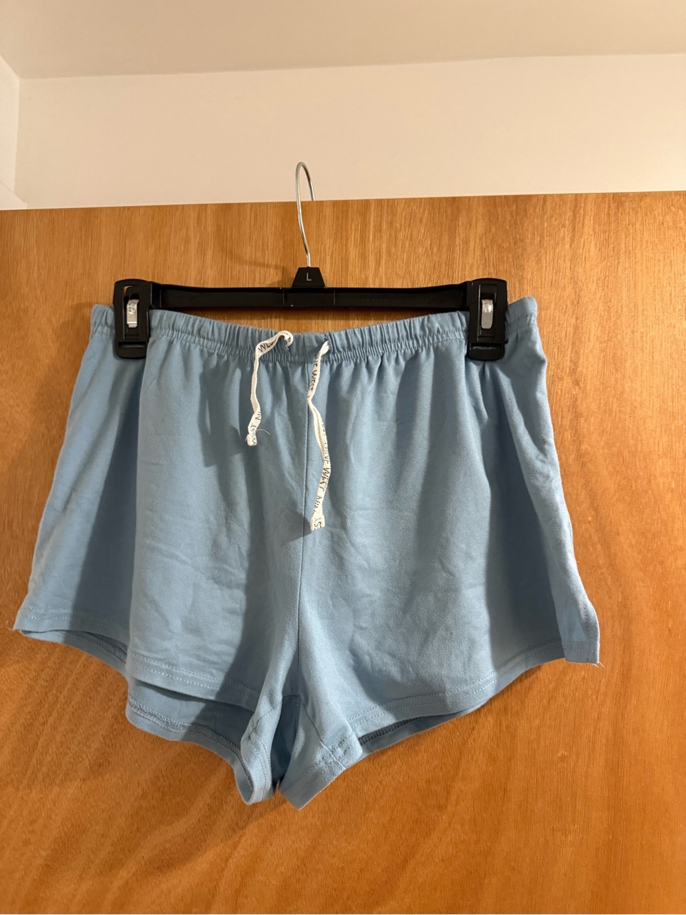 Nine West Light Blue Drawstring Lounge Shorts